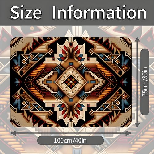Universal Car Trunk Mat 29" x 39", Retro Bohemian Style All Weather Trunk Protection Cargo Liner, Durable Cargo Mat Rear Trunk Liner, Stylish Vehicle Interior Accessories Suitable for Most Car Models - color: Retro Bohemian Style