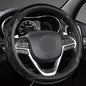 GIANT PANDA Steering Wheel Cover for Jeep Wrangler, Car Steering Wheel Cover for Jeep Grand Cherokee and Cherokee - Black