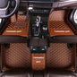 MELKEN Custom Fit Leather Car Floor Mats for 95% of Cars Full Coverage Floor Liners Car Mats (Brown) - color: Brown