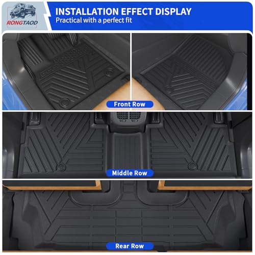 Floor Mats Compatible with 2020-2025 Hyundai Palisade 7 Seats Cargo Mat 2nd&3rd Row Kick Mat 2024 Palisade Accessories (2nd Row Backrest Mat+Trunk Mat with Backrest Mat+Floor Mats)