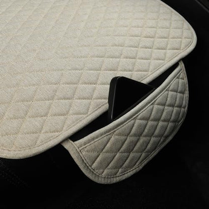 West Llama Linen Car Seat Covers,Bottom Seat Covers for Cars Include 1 Rear Bench Cover Universal Fits 90% Vehicles,SUVs,Cars,Sedans,Beige - color: C-Beige, size: 1 Rear Bench Seat Cover