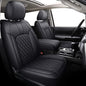 LUCKYMAN CLUB 2007-2021 Tundra Pickup Trucks Car Seat Covers X05-T3 Full Set, Fit SR5 SR Platinum TRD PRO Trims Crew/Crewmax/Extended/Double Cab with Water Proof Faux Leather (Black Full Set) - color: Black, size: 2007-2021 Full Set