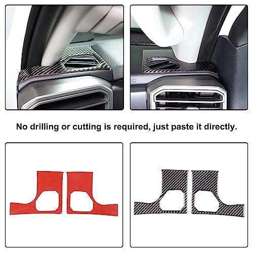 Car Dashboard Side Air Outlet Panel Trim Sticker Fit Toyot@a Tundra/Sequoia 2022-2024 Car Center Console Dashboard Side Air Vent Outlet Air-Conditioner Wind Frame Cover Protection Sticker Accessories - size: Dashboard Side Air Outlet Panel Trim Sticker