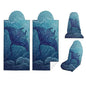 2 Pack Car Seat Towel Covers, Sweat-Proof Microfiber Seat Protectors for Gym, Running, Beach & Workout, Breathable Quick-Dry, Machine Washable, Coral Manta Ray Print, Universal Fit
