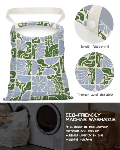 Car Trash Can, Seat Back Hanging Trash Bag, Cute Canvas Garbage Bag, Essential Car Trash Bin Cars Organizers Floral Leaves - color: Floral Leaves