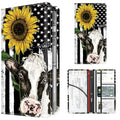 Premium Car Registration and Insurance Card Holder, Cute PU Leather Car Document Holder, Vehicle Glove Box Car Organizer with Magnetic Closure for Driver License, Cards American Flag - color: American Flag