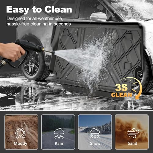 Upgraded Wrangler JL Trunk Mat | AOMSAZTO Cargo Liner for 2018-2026 Jeep Wrangler JL 4X4 Without OEM Subwoofer, All Weather Upgrade Cargo Mat Rubber for Wrangler JL-(Not for JK or 4XE) - style: 6) for Jeep Wrangler JL Without Subwoofer 2018-2026 Cargo Lin