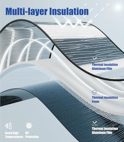 Windshield Sun Shade for Toyota RAV4 2019-2025, Custom-fit Windshield Cover, Keep Vehicle Cool, Protect Dashboard, Foldable Car Window Shades – Toyota RAV4 Accessories - color: Standard Silver