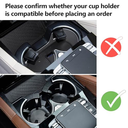 Compatible with 2020-2026 Mercedes Benz GLE 350 450 580 GLS 450 580 Cup Holder Insert,Center Console Cup Holder for 2020 2021 2022 2023 2024 2025 2026 Mercedes Benz GLE GLS Accessories