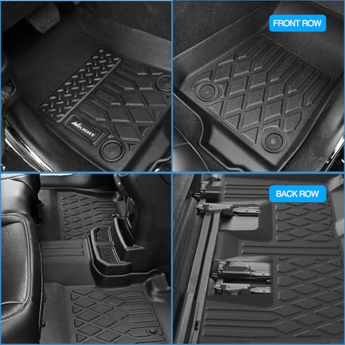 Nilight Floor Mats for Toyota Tacoma Double Cab 2005 2006 2007 2008 2009 2010 2011 2012 2013 2014 2015 All Weather Custom Fit Heavy Duty Floor Liners - color: 2005-2015 Toyota Tacoma|Double Cab