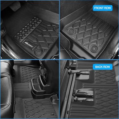 Nilight Floor Mats for Dodge Grand Caravan 7 Seats 2011-2021/2008-2016 Town & Country (Stow'n Go Only) All Weather Custom Fit Heavy Duty Floor Liners - color: 2011-2021 Grand Caravan|
