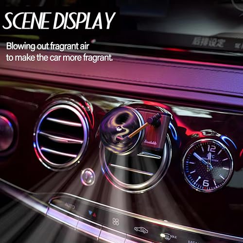 Maicican 12 PCS Starry Sky Cat Car Air Freshener Vent Clip, Cute Car Air Freshener with Record Player Design, Unique Car Accessories and Decor for Music Lovers or Cat Lover (Starry Sky Cat B) - color: Starry Sky Cat B