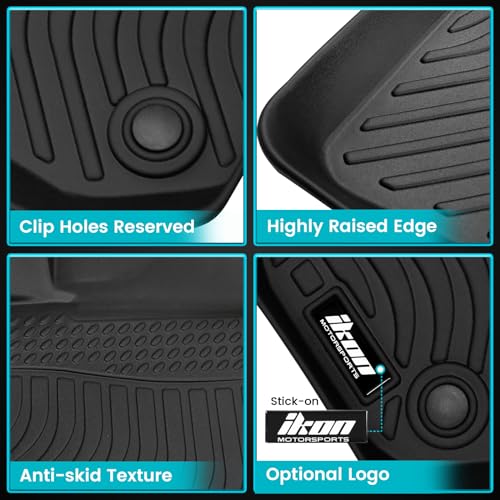 FREEMOTOR802 Compatible with 2018-2024 BMW X3 G01 X3M F97 & 2019-2025 BMW X4 G02 X4M F98 Floor Mats, Black 3D Molded Carpets Liner 1st 2nd Row 3PC TPE All Weather Protector - size: For BMW X3 G01 2018-2024 & BMW X4 G02 2019-2025
