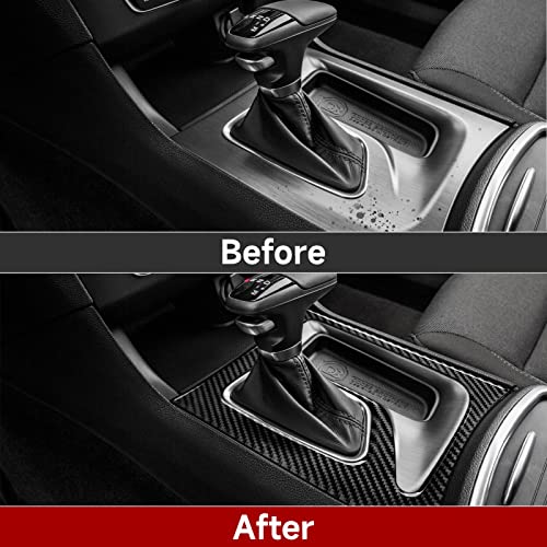 Car Gear Shift Panel Decals for Dodge Charger 2015 2016 2017 2018 2019 2020 2021 2022 2023 Accessories Carbon Fiber Interior Stickers - color: Gear Shift Panel-outer