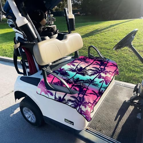 Golf Cart Seat Covers Golf Cart Seat Towel Blanket Group - color: Palm Tree