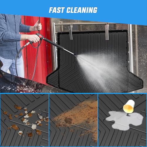 Nilight Cargo Mats for Mazda CX5 CX-5 2017 2018 2019 2020 2021 2022 2023 2024 2025 All Weather Protection Heavy Duty Cargo Liners - color: 2017-2025 Mazda CX5 Cargo Mat