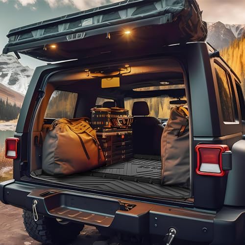 Nilight Cargo Mats for Ford Edge 2015 2016 2017 2018 2019 2020 2021 2022 2023 2024 2025 All Weather Protection Heavy Duty Cargo Liners - color: 2015-2025 Ford Edge|Cargo Mat
