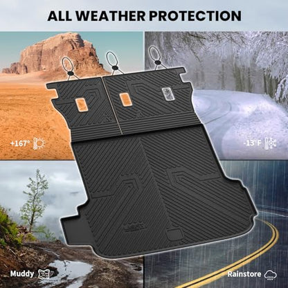 LASFIT Cargo Tray Liner with Backrest Mat for Subaru Outback 2026 Cargo Mat, All Weather TPE Custom Fit Easy Clean Trunk Liner with Seatback Mat for Outback 2026 Trunk Tray, Black - size: For Outback | 2026 | Cargo Mat