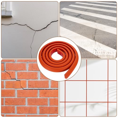 uxcell 6.56 ft Foam Backer Rod, 1.18" x 0.59" D-Shaped Solid Joint Filler, Foam Seal Strip for Caulk Saver, Rope Caulk Cement Crack Filler, Red - size: 6.56 ft x 1.18" x 0.59"