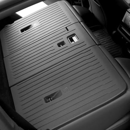 3PCS Cargo Liner Rear Seat Back Cover for 2026 Tesla Model Y Juniper 5-Seater, Injection Molded Seat Back Protector Mats, Waterproof Scratch Resistant Anti-Kick Backrest Covers for Trunk Cargo Area - size: for 2026 Tesla Model Y Juniper