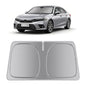 helloleiboo Windshield Sun Shade for Honda Civic 2022-2026 Graphene Honeycomb Heat Shield with UV Protection Foldable Custom Fit Front Window Sunshade Silver 56" x 28" - size: For Honda Civic (2022-2026)
