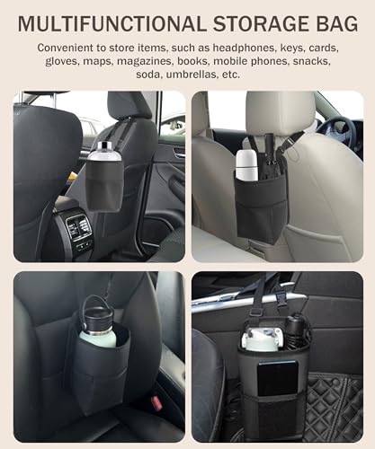 Car Cup Holder,Cup Holder for Car,Car Seat Cup Holder,Car Accessories 2 in 1 Large Back Seat Cup Holders for Cars,Hanging Mini Car Seat Side Organizer