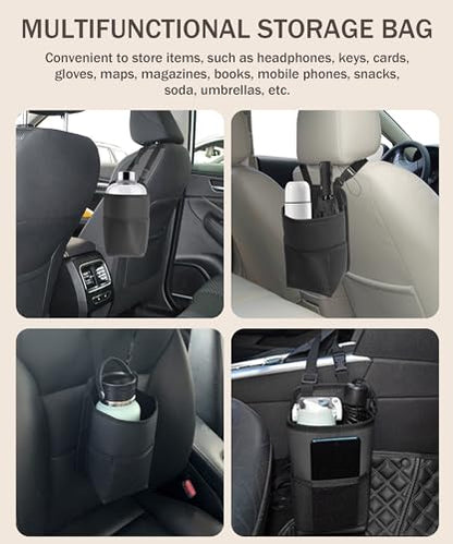 Car Cup Holder,Cup Holder for Car,Car Seat Cup Holder,Car Accessories 2 in 1 Large Back Seat Cup Holders for Cars,Hanging Mini Car Seat Side Organizer