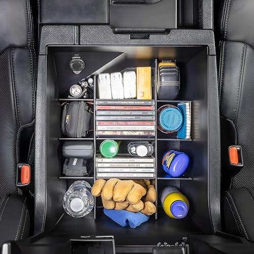 Vehicle OCD - Center Console Divider and Tray Organizer for Toyota Tundra (2014-2021) - Made in USA - SLX502 - size: 2014-2021, style: Boxed Set