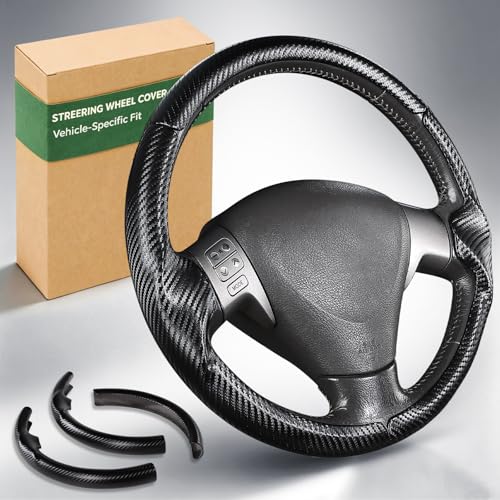 Aimato Customized Steering Wheel Cover for Toyota Corolla 2009-2013, Thin,Anti-Slip,Scratch-Resistant Exclusive Car Accessory for Toyota, Matte Black - color: Matte Black, size: For Corolla 2009-2013