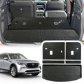 Cargo Liner Compatible with 2024-2025 CX-90 Trunk Mat Cargo Mat Back Seat Cover Protector (Backrest Mats+Trunk Mat) - size: FOR CX-90 2024+