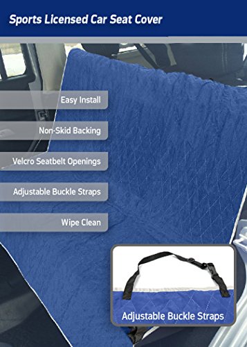 Pets First NFL CAR SEAT COVER - DALLAS COWBOYS Waterproof, Non-slip BEST Football LICENSED PET SEAT cover for DOGS & CATS,55 x 50 Inches - color: Dallas Cowboys