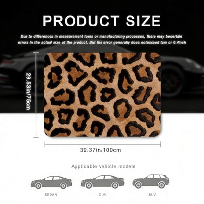 Car Trunk Mat - Universal Size 29" x 39", Leopard Print Pattern Cargo Liner, Car Accessory for SUVs/Sedan/Wagons, Durable Protective Mat, Trunk Liner for Families/Travel Enthusiasts - style: Leopard Print-7