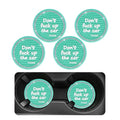 Bling Car Cup Coaster, 2.75 Inch Non-Slip Don't Fuck Up My Car Please Cup Holder Insert Coaster, Crystal Rhinestone Auto Drink Cup Mat, Universal Car Accessories (Green-4PCS)
