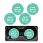 Bling Car Cup Coaster, 2.75 Inch Non-Slip Don't Fuck Up My Car Please Cup Holder Insert Coaster, Crystal Rhinestone Auto Drink Cup Mat, Universal Car Accessories (Green-4PCS)