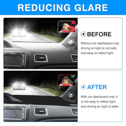 Autorder Dashboard Cover Mat for Honda Civic 2012-2015 Accessories Dash Cover Upgrade Velvet Dash Mat Sunshade Glare UV Rays Protector - size: 2012-2015 Honda Civic