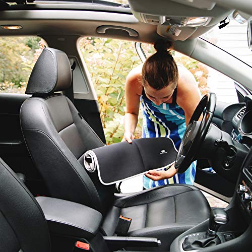 Gorla Gear 2 Pack Black Premium Universal Fit Waterproof Stain Resistant Car Seat Cover Neoprene Non-Slip Bucket Seat Dog Sweat Proof Protector Save Your Leather Cloth Seats Automotive Van Truck SUV - color: 2 Pack Black