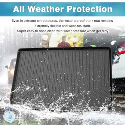 Mixsuper Cargo Liner for Chevrolet Suburban/GMC Yukon XL 2021-2025 2026, All Weather Trunk Liner Rear Cargo Mat Behind The 3rd Row Seats Black - size: Fit for Suburban/Yukon XL 2021-2026
