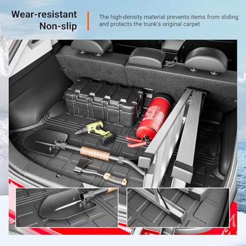 powoq Non-Hybrid Trunk Mat Compatible with 2018-2023 Subaru Crosstrek/XV Cargo Mat Impreza Hatchback Cargo Liner Replacement for 2018-2023 Subaru Crosstrek Accessories (Rear Trunk Mat)