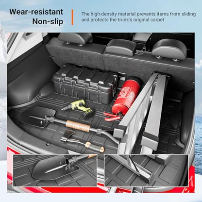 powoq Non-Hybrid Trunk Mat Compatible with 2018-2023 Subaru Crosstrek/XV Cargo Mat Impreza Hatchback Cargo Liner Replacement for 2018-2023 Subaru Crosstrek Accessories (Rear Trunk Mat)
