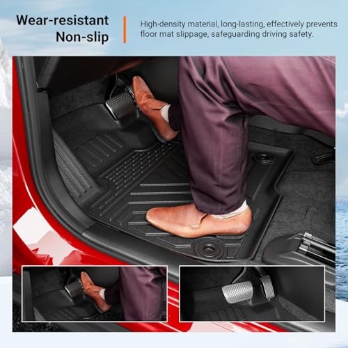 powoq Floor Mats Compatible with 2023-2026 Honda HRV Trunk Mat Cargo Liner Floor Liner Backrest Mat TPE Replacement for 2023-2026 Honda HRV Accessories (Trunk Mat+Backrest Mats+Floor mats) - size: Compatible with Honda HRV | 2023-2026