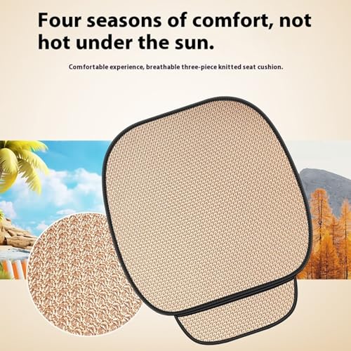 Breathable Ice Silk Cushion Ergonomic Nonslip Seats Protector for Comfort Long Driving