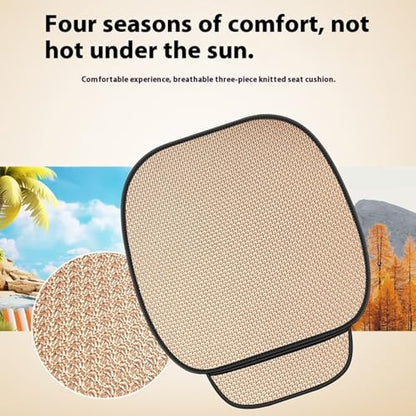 Breathable Ice Silk Cushion Ergonomic Nonslip Seats Protector for Comfort Long Driving