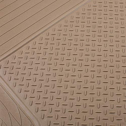 FH Group ClimaProof Universal Cargo Mat – All-Weather, Trimmable Trunk Mat (54.5" W x 44" D) – Fits Most Cars, SUVs & Trucks – Beige - color: Beige, size: Large