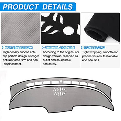 CARTIST Dash Cover Fits for Hyundai Santa Cruz 2022 2023 2024, Dashboard Mat for Santa Cruz Accessories with Non-Slip Silicone Backside - size: Hyundai Santa Cruz 2022-2024