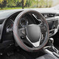 BDK UltraSport Steering Wheel Cover - Perforated Microfiber Leather with Carbon Fiber Detail & Contrast Stitching Black w/Red Stitching