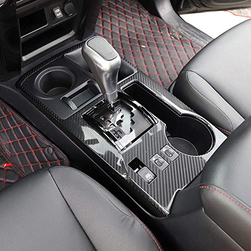 Voodonala for Toyota 4Runner Gear Shift Panel Cover Center Console Interior Trim for Toyota 4Runner SUV 2010-2023(Carbon Fiber Black,1PC,ABS)