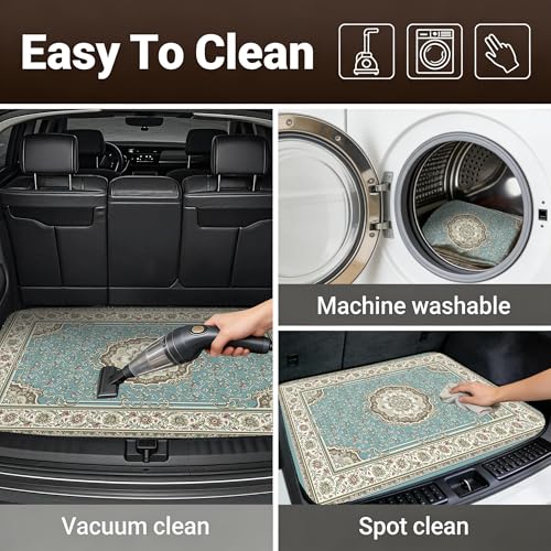 Car Trunk Mat - Universal Size 29" x 39", Bohemian Style Cargo Liner, Car Accessory for SUVs/Sedan/Wagons, Durable Protective Mat, Trunk Liner for Families/Travel Enthusiasts - style: Bohemian style-2