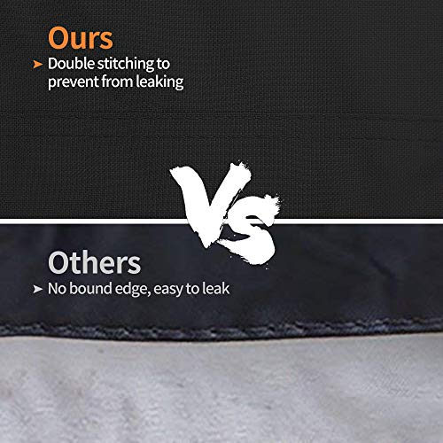 iCOVER Center Console Boat Cover, 600D Heavy Duty Marine Grade Waterproof Tear Resistant Boat Covers, Fits Boats 22'-24' Long Beam Width up to 116", Trailerable Boat Cover with Support Pole, Black - color: Black, size: 22ft-24ft long and beam width up to