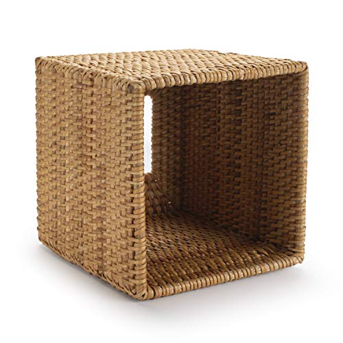 Rattan Tissue Box Cover Square, Hand Woven Wicker Tissue Holder, 5.5 x 5.5 X 5.7 inch, Natural - color: Natural, size: Square (5.7"H)