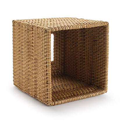 Rattan Tissue Box Cover Square, Hand Woven Wicker Tissue Holder, 5.5 x 5.5 X 5.7 inch, Natural - color: Natural, size: Square (5.7"H)